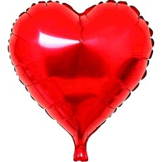 Folieballon hart rood - 45 cm
