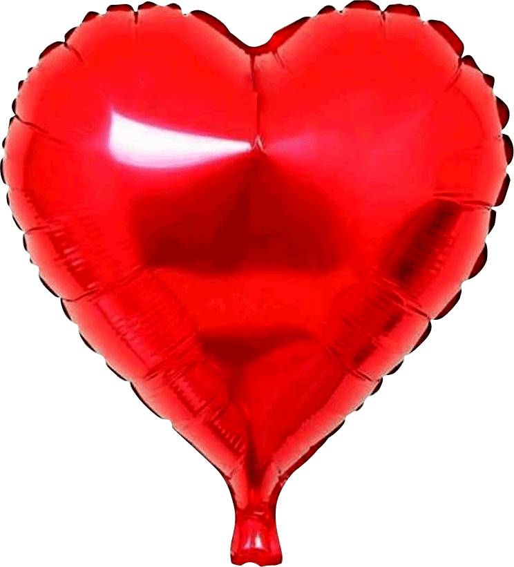 Folieballon hart rood - 45 cm afbeelding