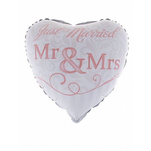 Folieballon Huwelijk Mr & Mrs 46cm