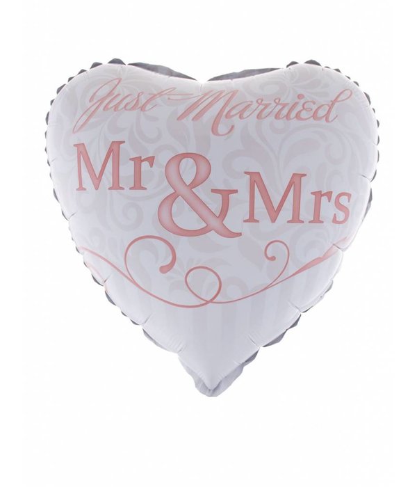 Folieballon Huwelijk Mr & Mrs 46cm