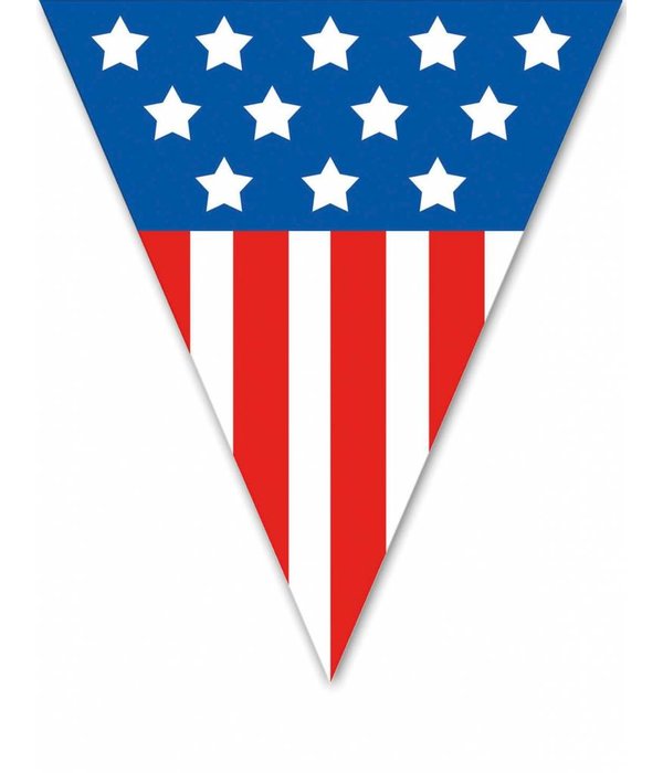 Vlaggenlijn 5 meter 10 vlaggen USA