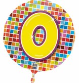 Verjaardags folieballon 0 jaar