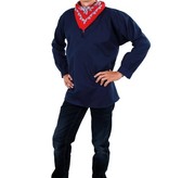 Blauwe kiel volwassenen man/vrouw