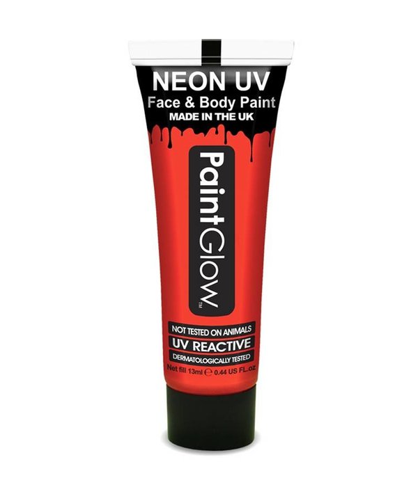 Neon Face & Body paint rood UV G.I.D 10ml
