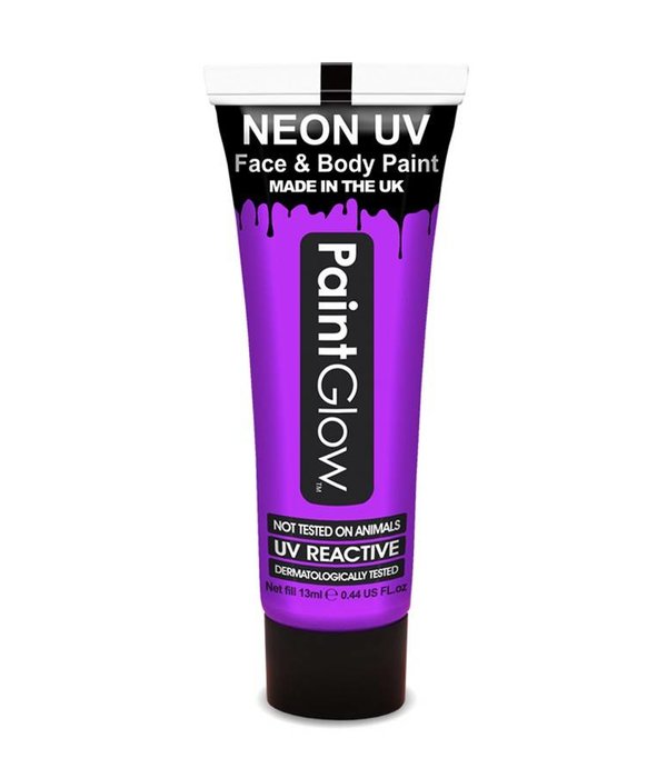 Neon Face & Body paint paars UV G.I.D 10ml