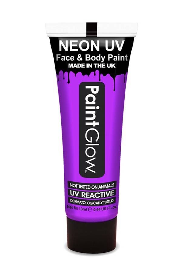 Neon Face & Body paint paars UV G.I.D 10ml
