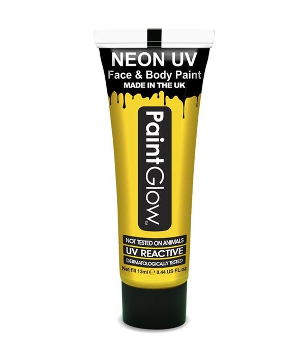 Neon Face & Body paint geel UV G.I.D 10ml