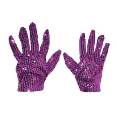 Handschoenen Paars Pailletten