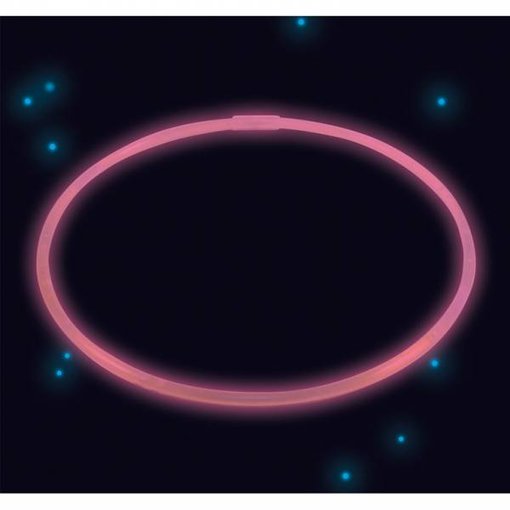 Glow In The Dark Ketting Roze 56cm