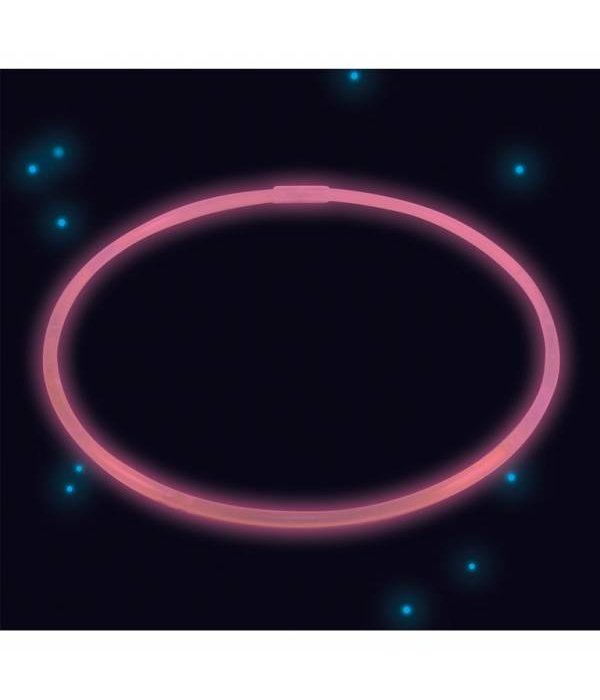 Glow In The Dark Ketting Roze 56cm