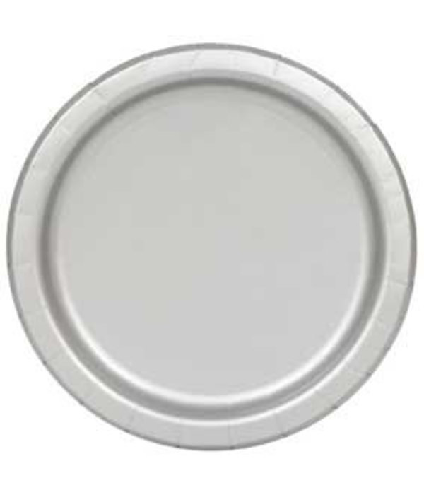 Zilveren feestborden 23cm (16st)