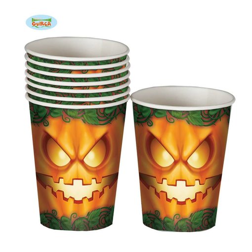 Halloween bekers pompoen