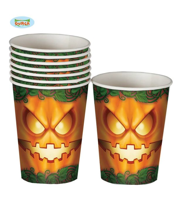 Halloween bekers pompoen