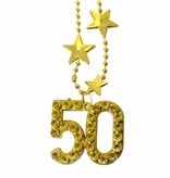 Goudkleurige ketting 50 jaar