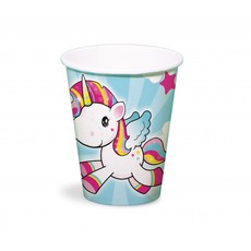 Unicorn bekers (8 stuks)