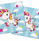 Vliegende Unicorn Servetten 33x33cm