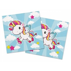Vliegende Unicorn Servetten 33x33cm