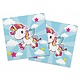 Vliegende Unicorn Servetten 33x33cm