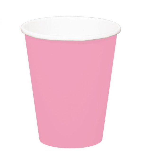 Bekers baby roze - 8 stuks