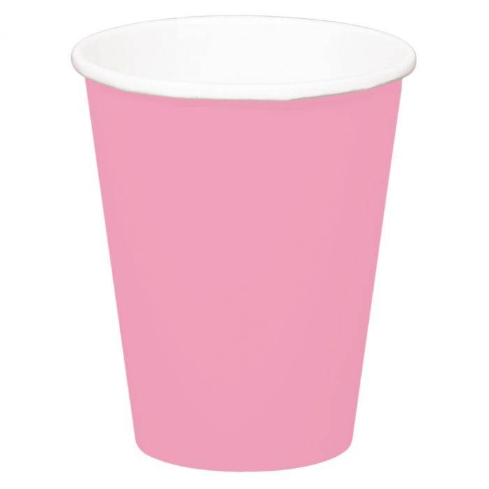 Bekers baby roze - 8 stuks