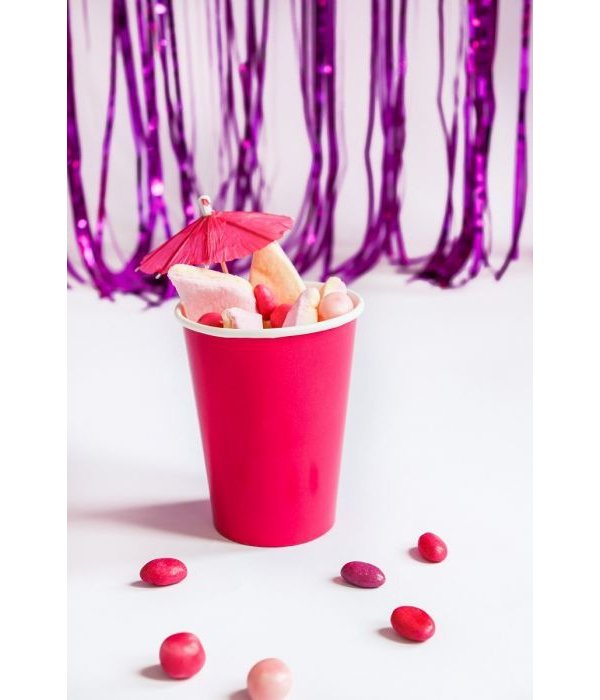 Bekers Magenta - 8 stuks