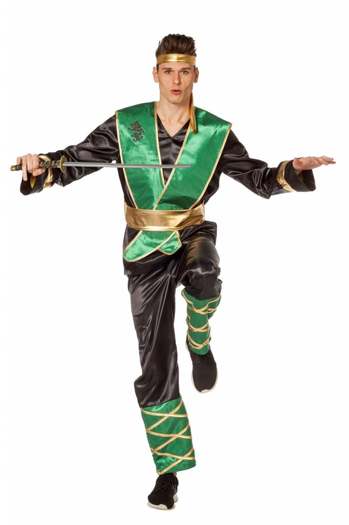 Ninja verkleedpak man afbeelding