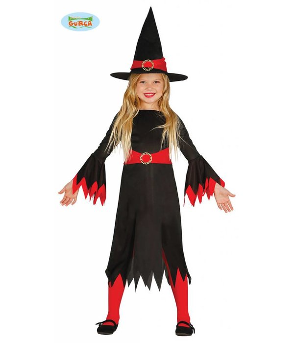 Heksje zwart/rood kind