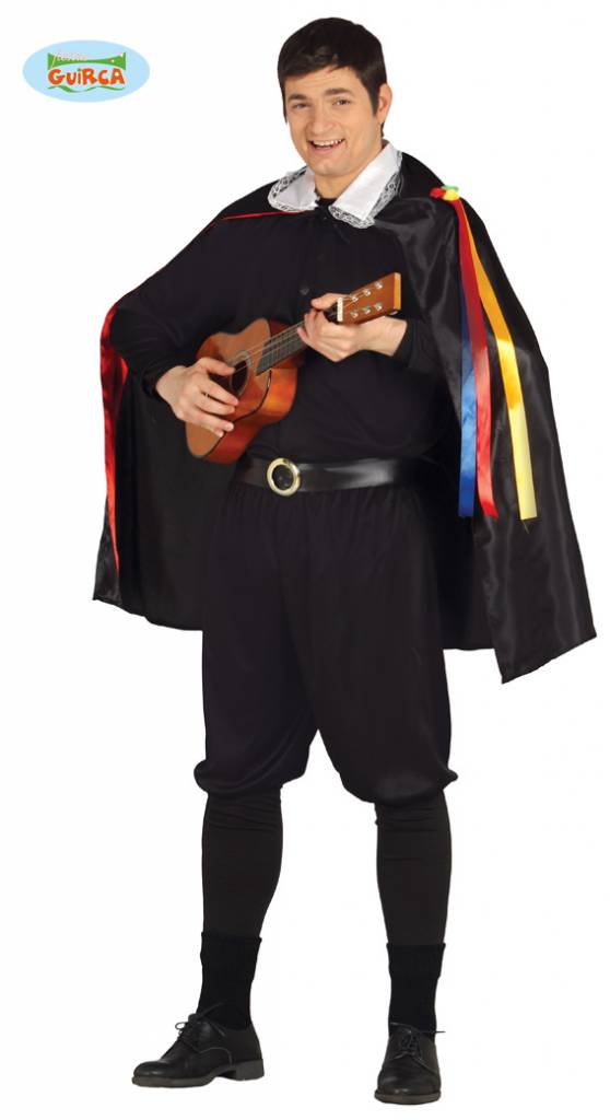 Verkleedkostuum troubadour man afbeelding