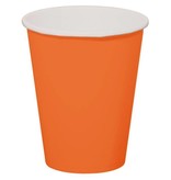 Oranje bekers 350 ml - 8 stuks