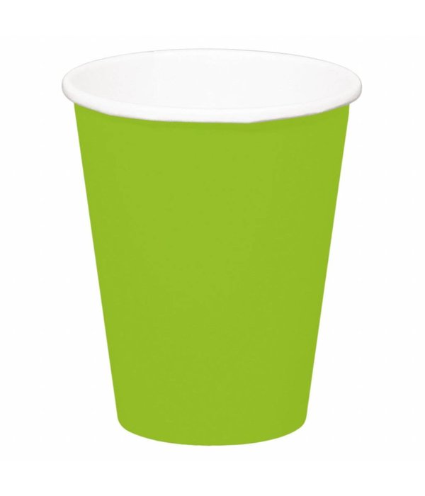 Groene bekers 350ml - 8 stuks