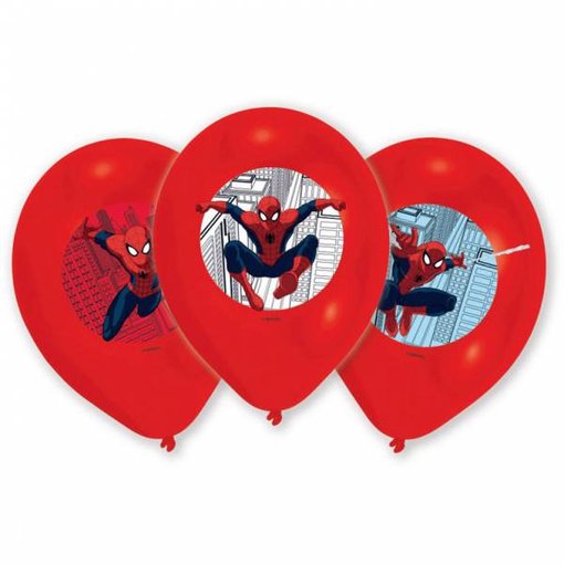 Spiderman Ballonnen Versiering - 6 stuks