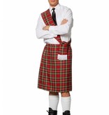 Schots Kostuum Man Rood 3-Delig
