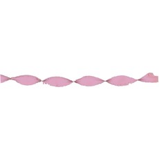 Crepe papier slinger Babyroze - 6 meter