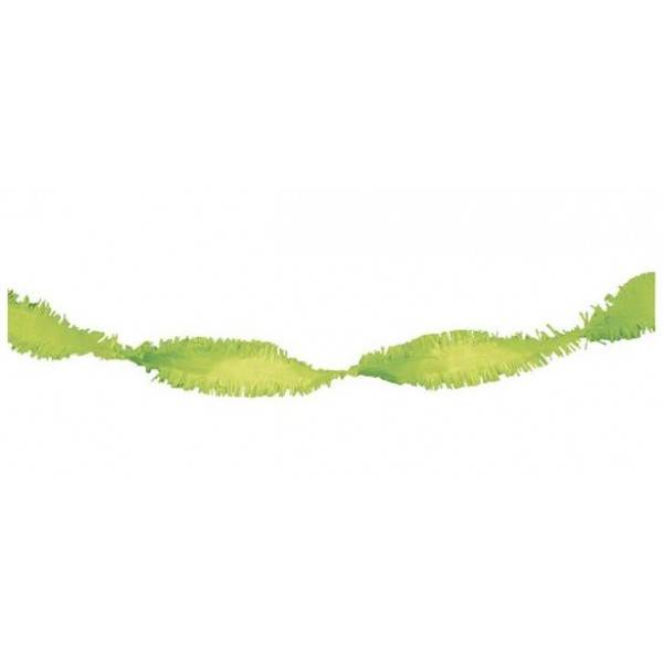 Crepe Papier Slinger Lime Groen - 24 meter afbeelding