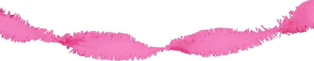 Roze Crepe Papier Slinger - 24 meter afbeelding