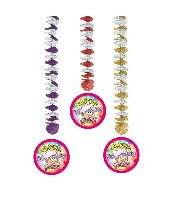 Hangdecoratie Sarah 50 jaar