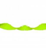 Neon groene Crepe Papier Slinger - 18 meter