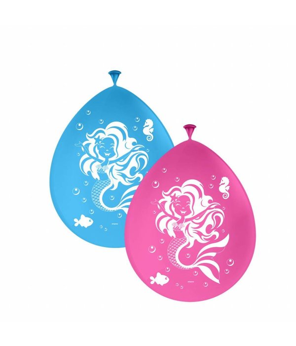 Zeemeermin Ballonnen - 8 stuks