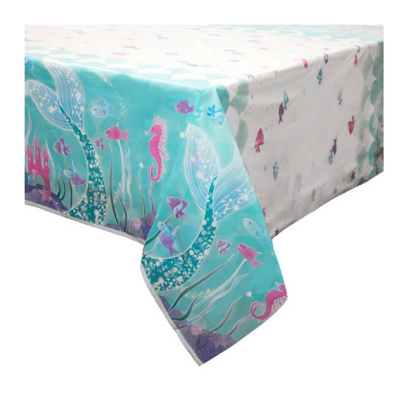 Zeemeermin tafelkleed 137 x 213 cm afbeelding