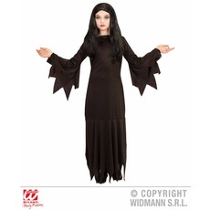 Zwarte Heksenjurk Mortisia kind