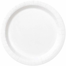 Witte borden 23cm
