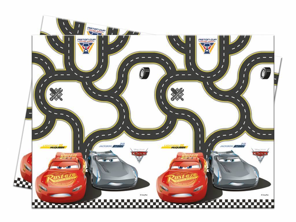Cars 3 Tafelkleed 180x120cm afbeelding