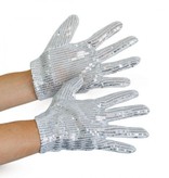Handschoenen Michael Jackson zilver kind