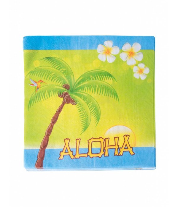 20 Tropische Aloha servetten
