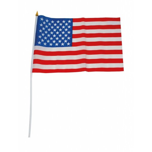 Amerika vlag op stok 30x45cm
