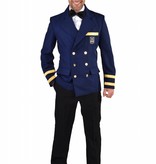 Luxe Colbert Kapitein blauw