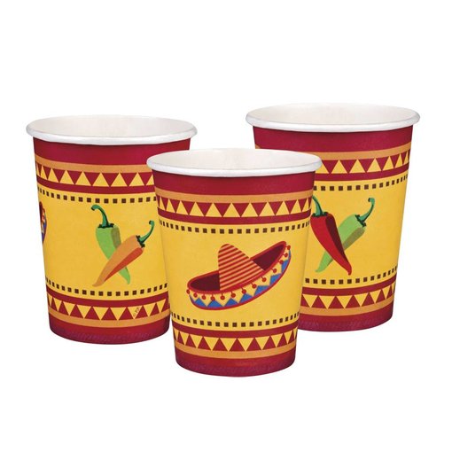 Set 10 Bekertjes Fiesta Mexico (21 cl)