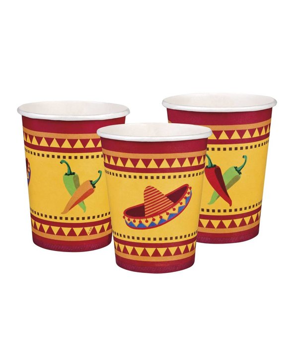 Set 10 Bekertjes Fiesta Mexico (21 cl)
