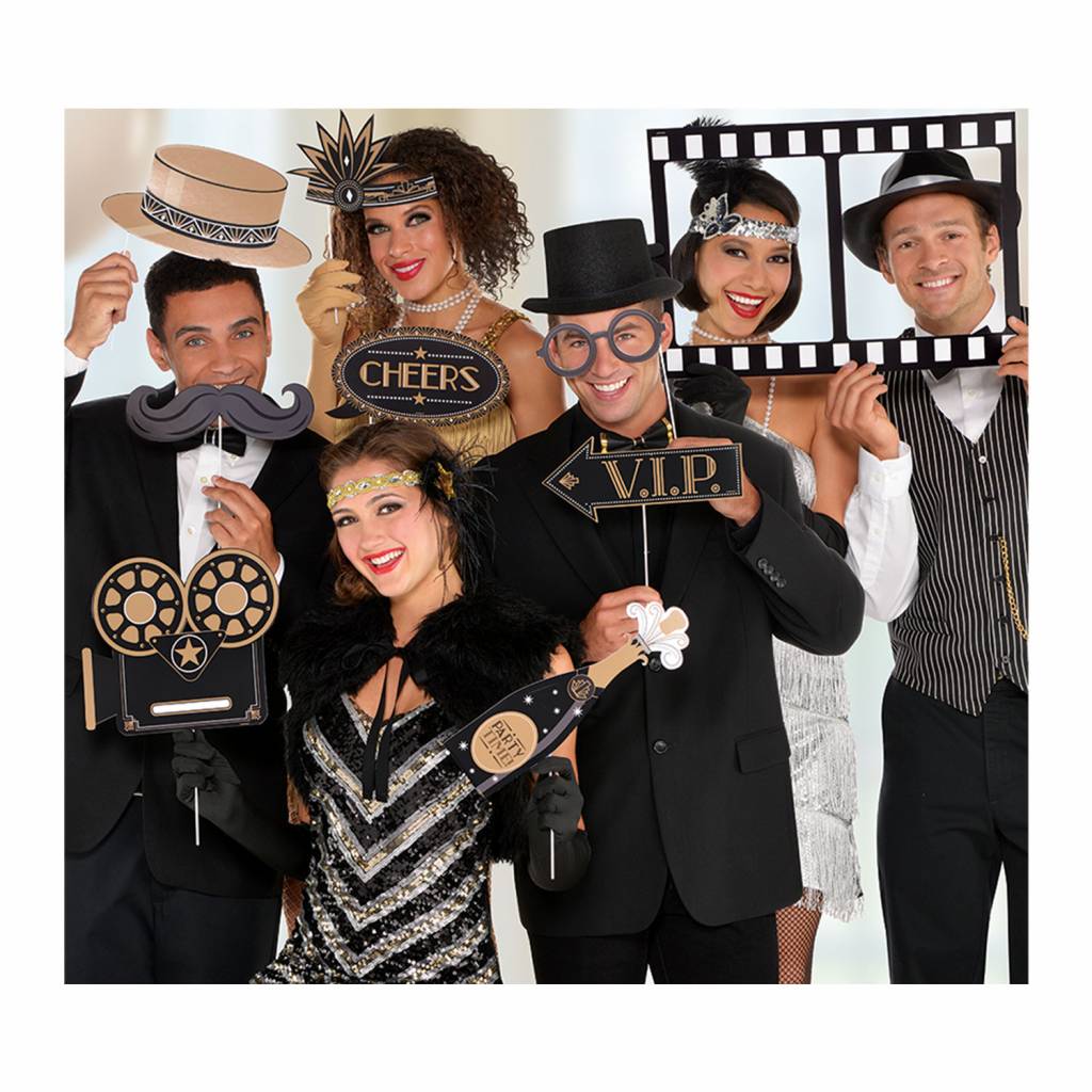 Jumbo Photo Prop Kit Glitz & Glam - 12 stuks afbeelding