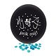 Grote Ballon Gender Reveal Hij of Zij Prik Mij met blauwe confetti